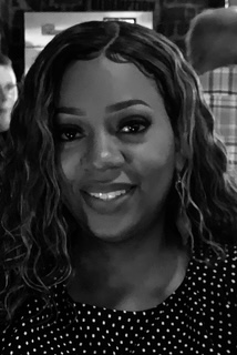 Joy Mack, editorial black and white portrait